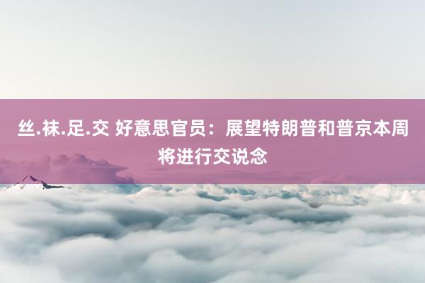 丝.袜.足.交 好意思官员：展望特朗普和普京本周将进行交说念