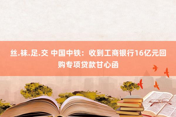 丝.袜.足.交 中国中铁：收到工商银行16亿元回购专项贷款甘心函