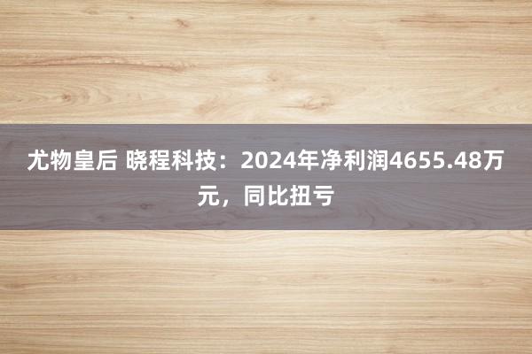 尤物皇后 晓程科技：2024年净利润4655.48万元，同比扭亏